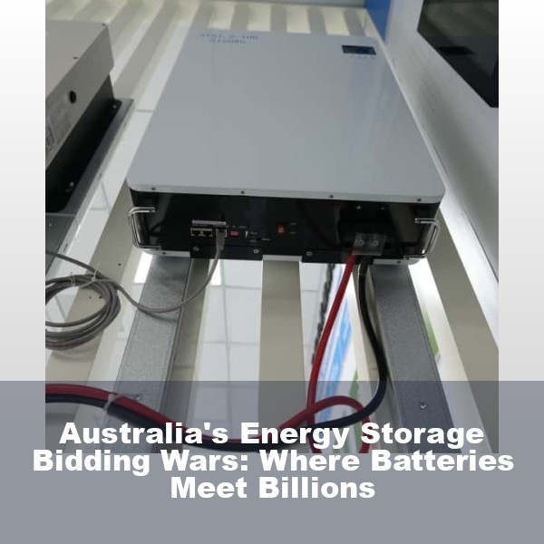 Australia's Energy Storage Bidding Wars: Where Batteries Meet Billions